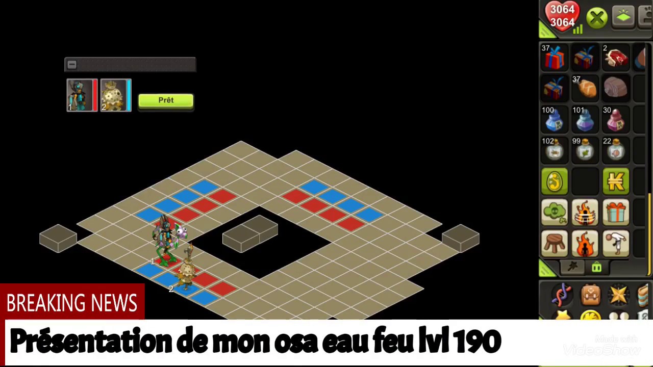 [Dofus Touch]Presantation Osa eau/feu 12/5/6 6 invo 1/2 cc lvl 190