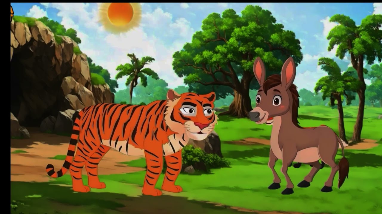 #  बेचाराआलसी गधा