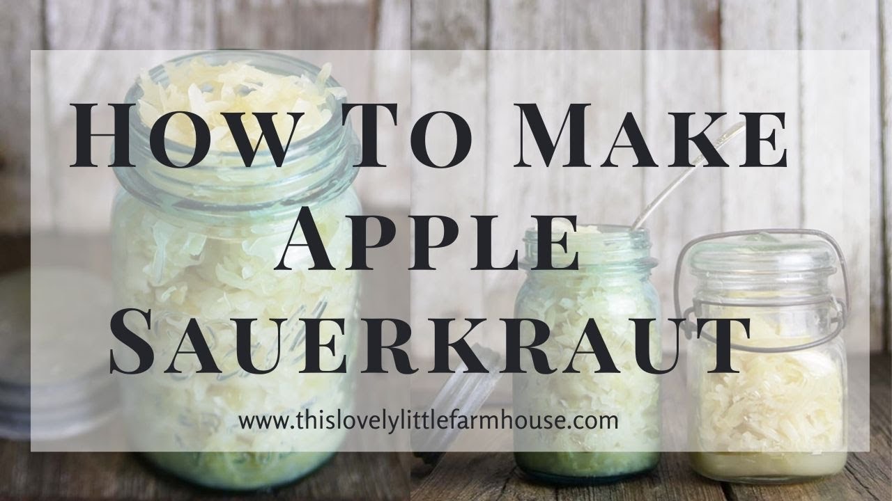 Homemade Apple Sauerkraut | Applekraut