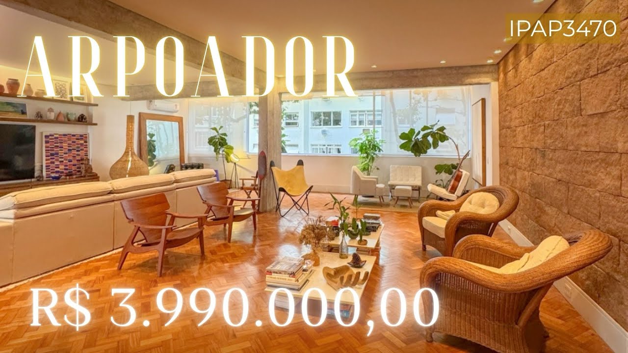IPANEMA RJ | Lindo Apartamento REFORMADO com 3 quartos no ARPOADOR | Sua Casa Digital Tour