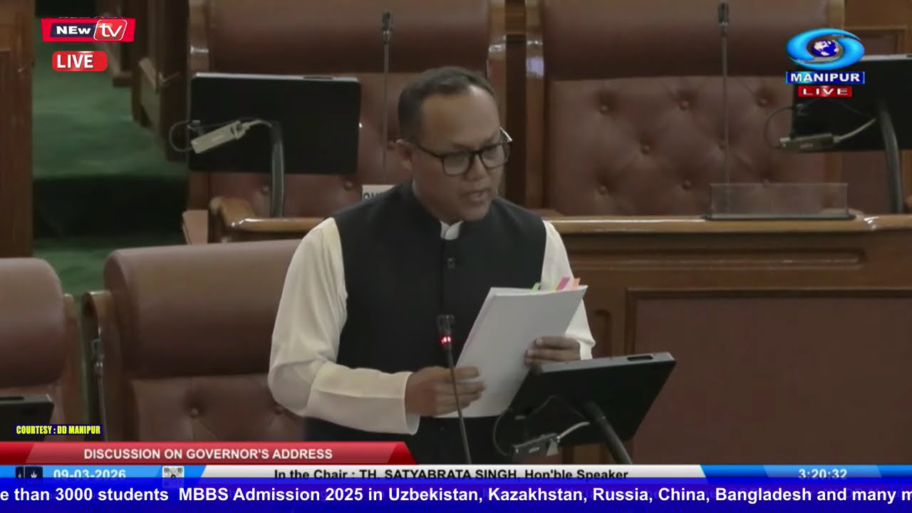 MLA K.MEGHACHANDRA ON DISCUSSION ON GOVERNOR'S ADDRESS : 7th Session of 12th Manipur