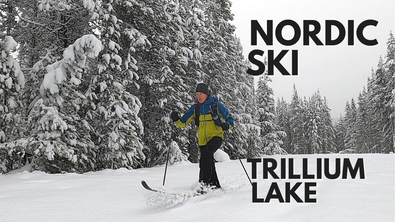 I'm Learning How to Nordic Ski - Trillium Lake Tour, Mount Hood