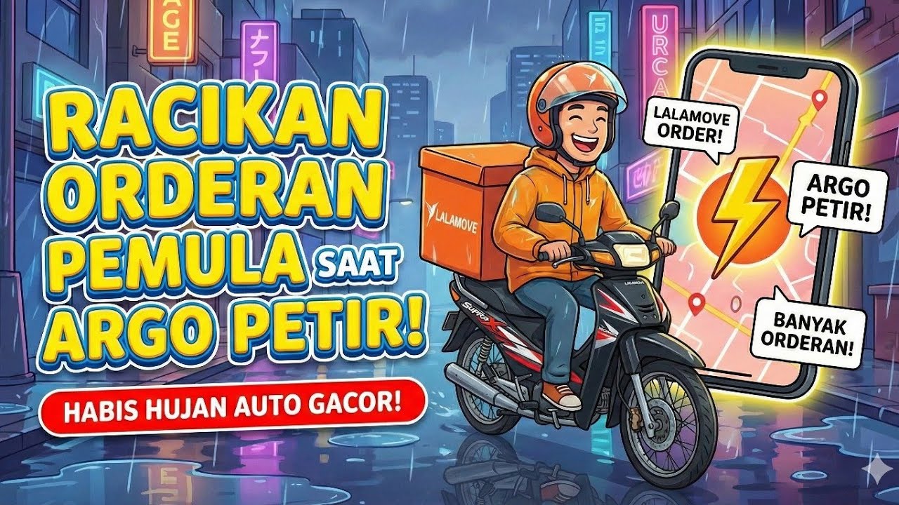RACIKAN TRIP LALAMOVE! Tips Driver Pemula Panen Argo Petir Habis Hujan⚡#lalamove #lalamoveindonesia 