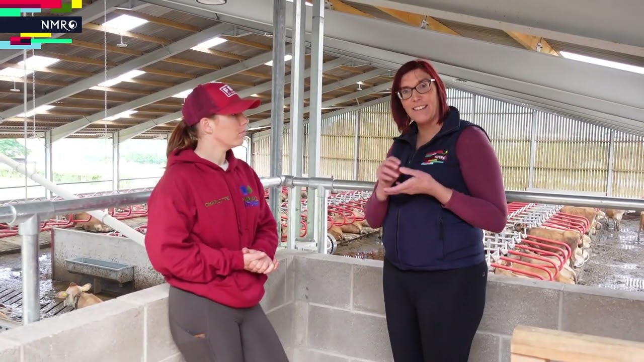Very first milk recording on Charlotte Ashley's Farm