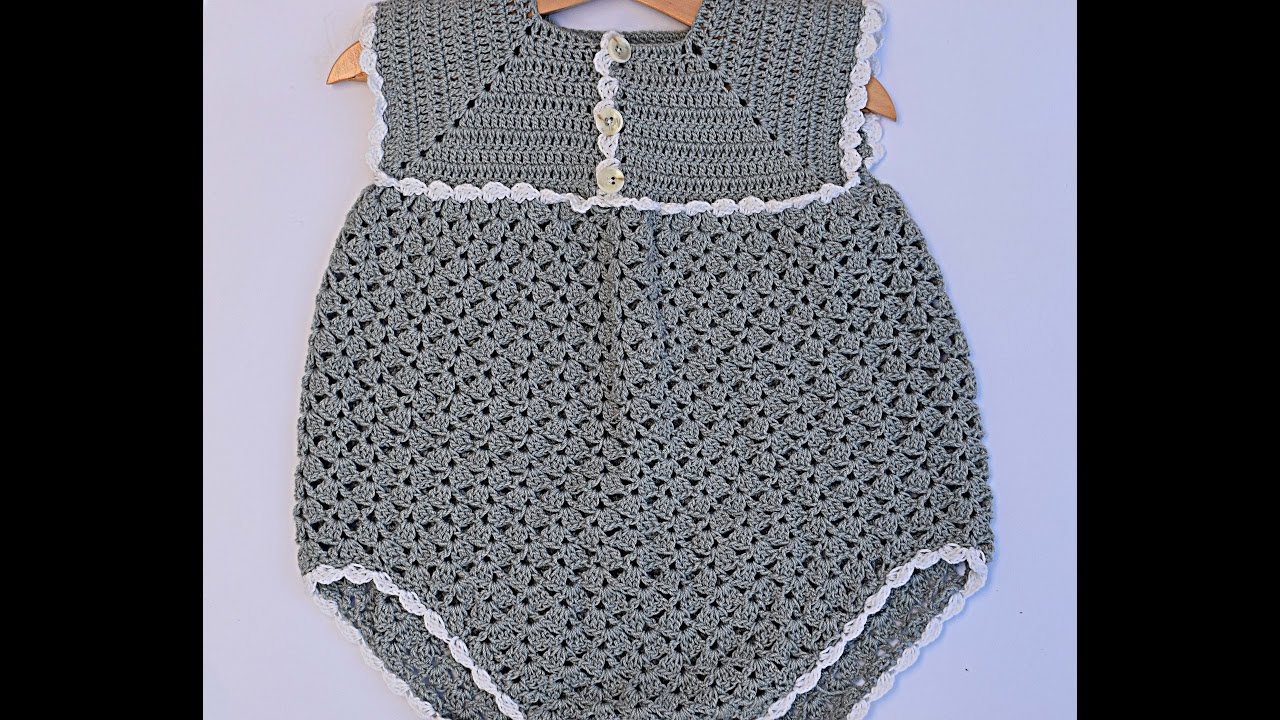 Pelele ,enterizo o jardinero  a crochet parte 1  #tutorial #paso a paso #DIY