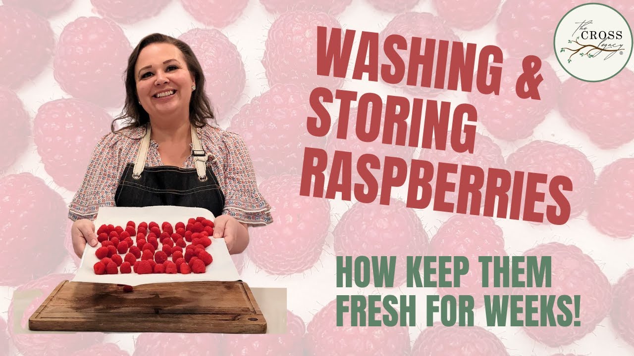How to Wash Fresh Raspberries and keep them FRESH for weeks!