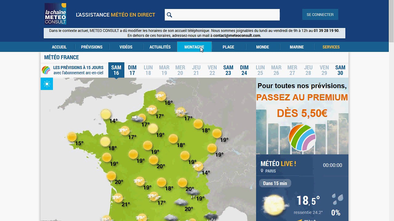 Pr&eacute;sentation du site Meteoconsult