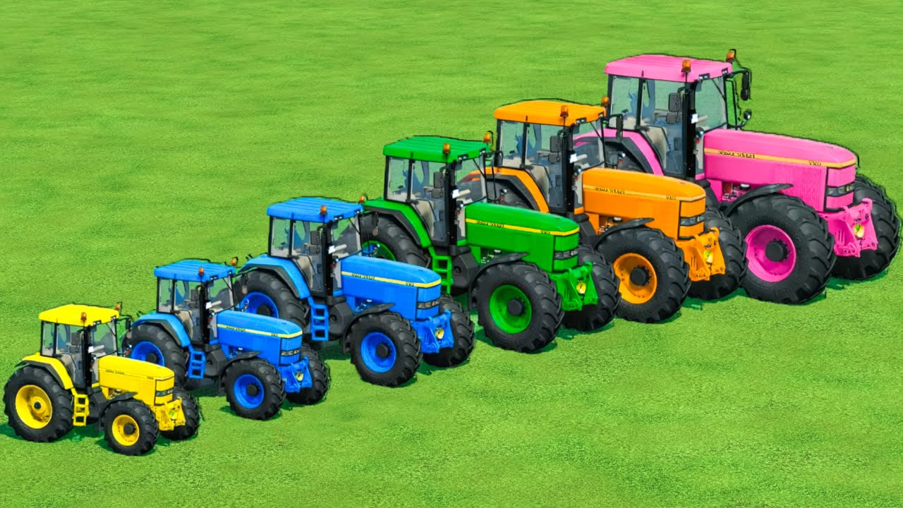 Transporting With Colors | Transporting John Deere tractor With Truck In Fs22 |Farming Simulator 22 