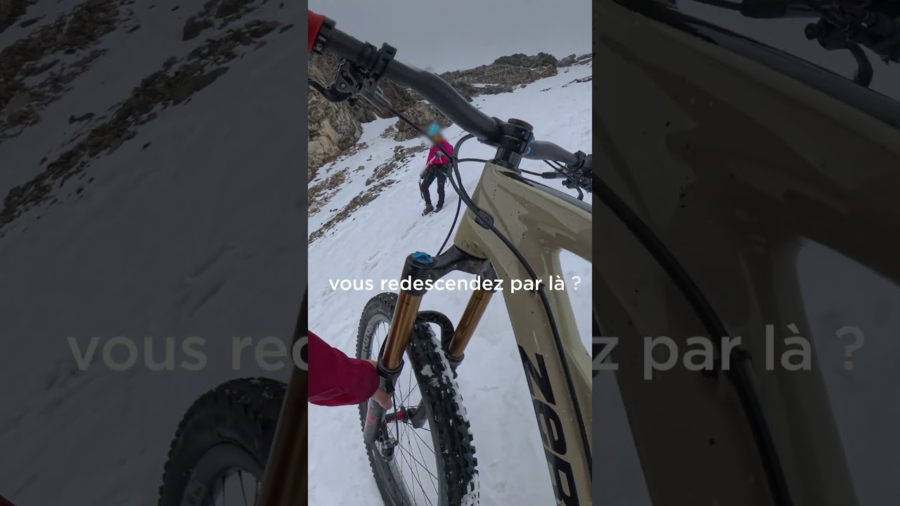 Tu croises des alpinistes... alors que tu es &agrave; VTT