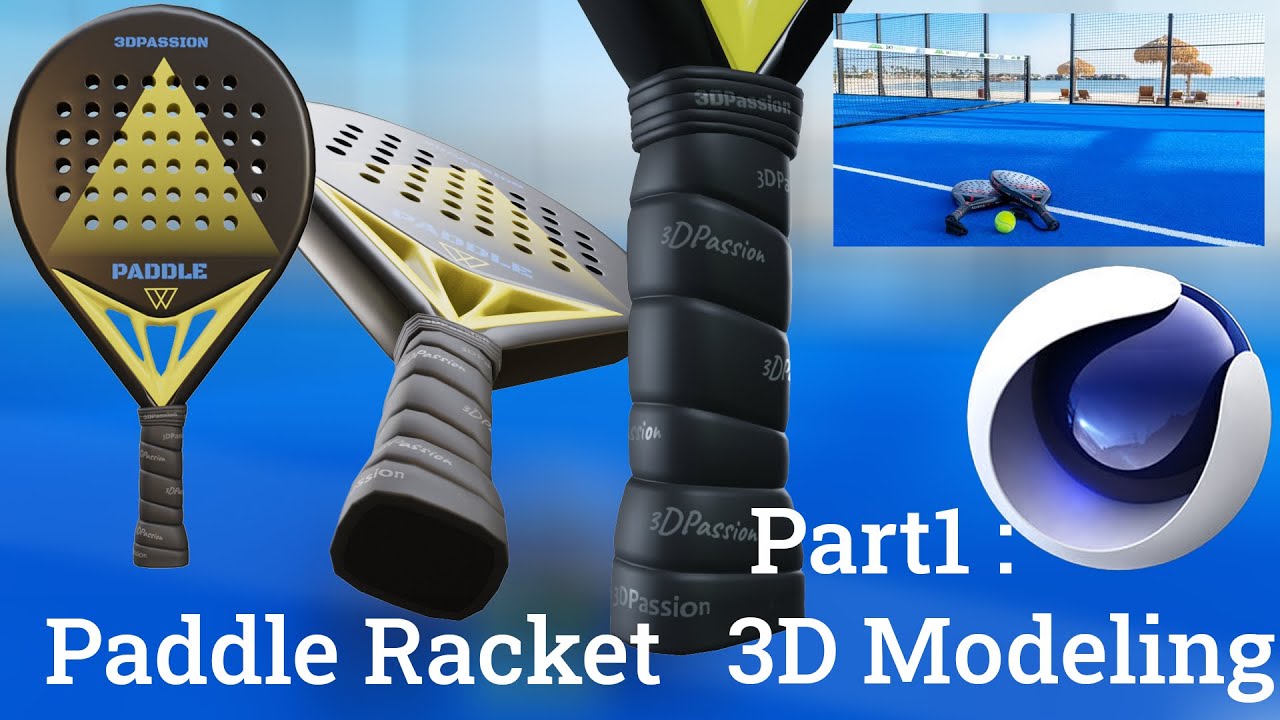 Modeling a Padel Paddle Racket in Cinema 4D | Sub-D & Polygonal Modeling (Part 1/3) + File