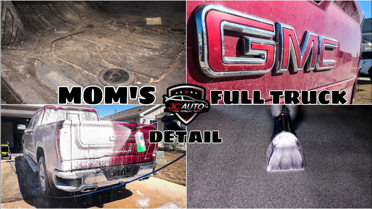GMC Sierra Detail | Satisfying Deep Cleaning of Beautiful Truck | First time Getting Detailed!!