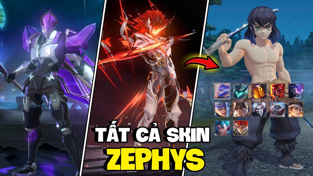 VUX LEO L&Ecirc;N CAO THỦ VỚI TẤT CẢ SKIN ZEPHYS COMBO HỒI NHANH NHẤT LI&Ecirc;N QU&Acirc;N MOBILE