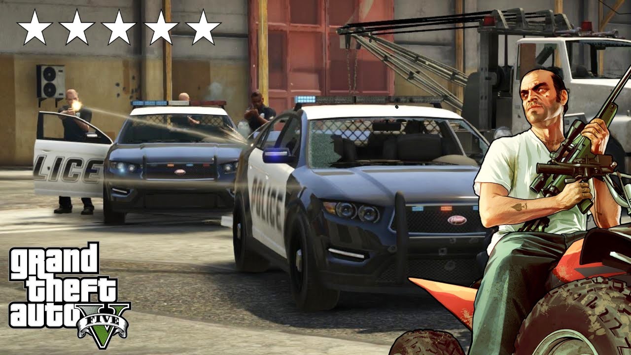 GTA 5 - MADD TREVOR 5 STAR POLICE CHASE | APURV GAMERZ