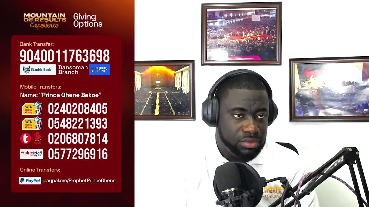 MOUNTAIN OF RESULTS EXPERIENCE - DAY 564 with Prophet Prince Ohene Bekoe (Senior Pastor)
