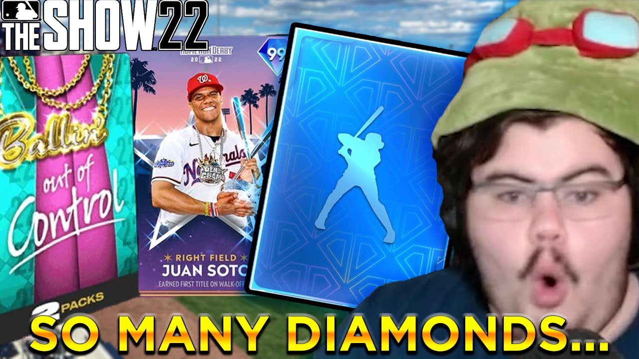 MY DIAMOND LUCK HAS BEEN INSANE MLB THE SHOW 22 PACK OPENING SHARK MAP CONQUEST!