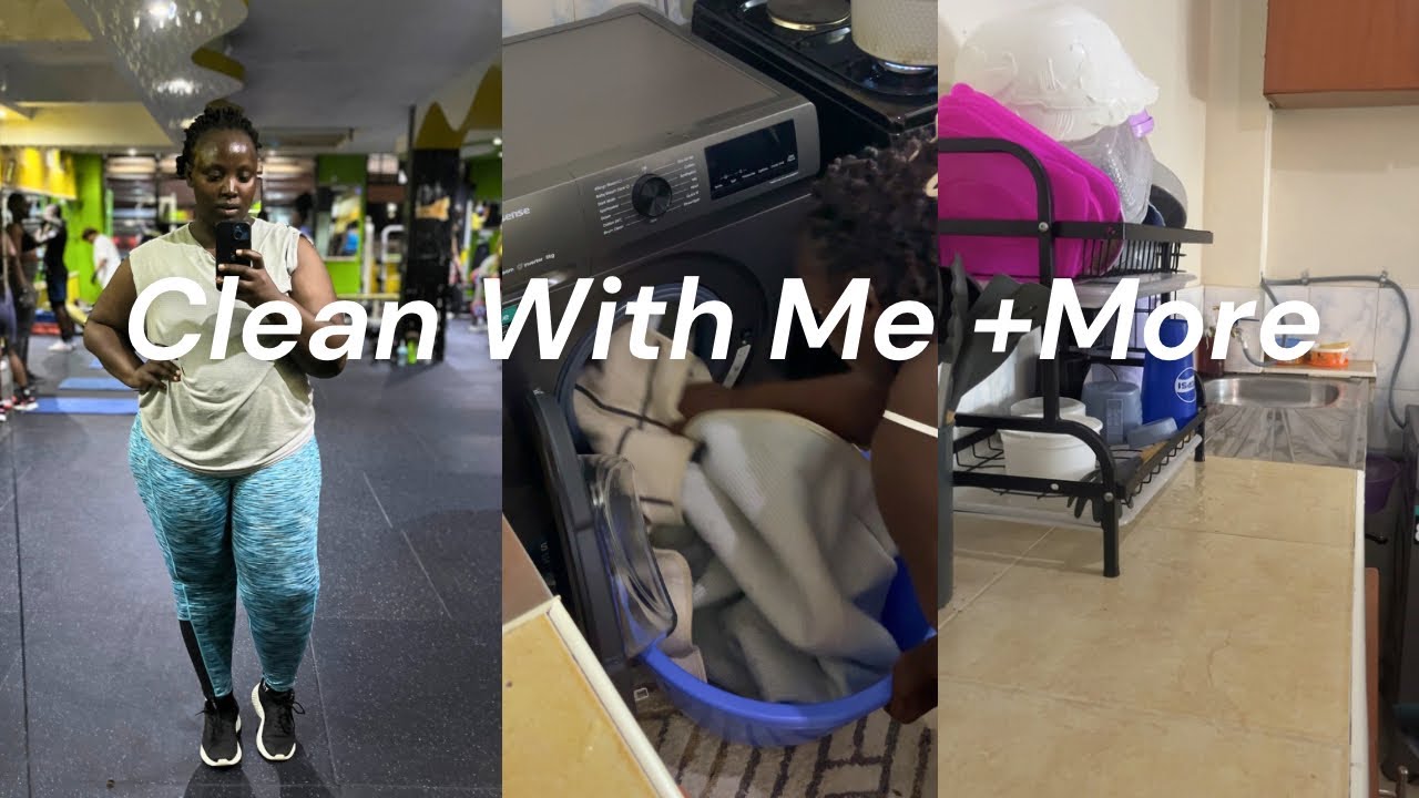 CLEANING VLOG: CLEANING THE CARPET IN THE WASHING MACHINE/KITCHEN CLEANING /COOKING +GYM