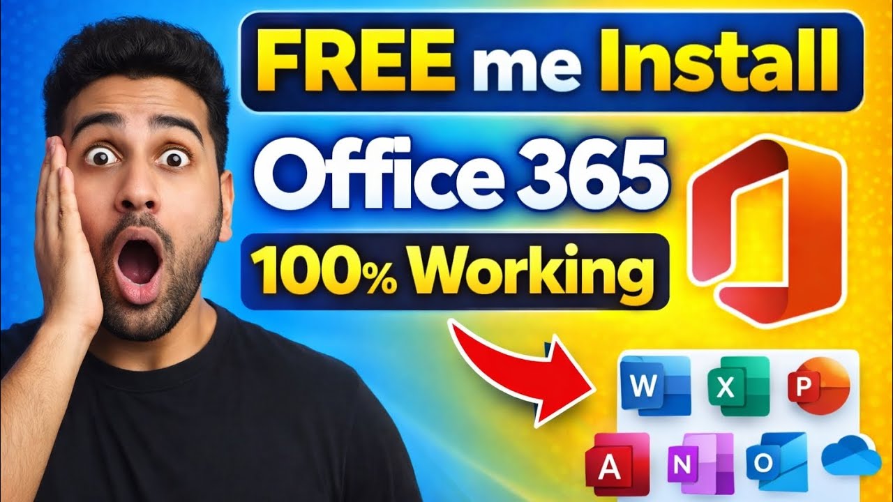 Microsoft Office 365 Free Me Kaise Download Kare | Full Installation Step by Step | Lifetime Use2026