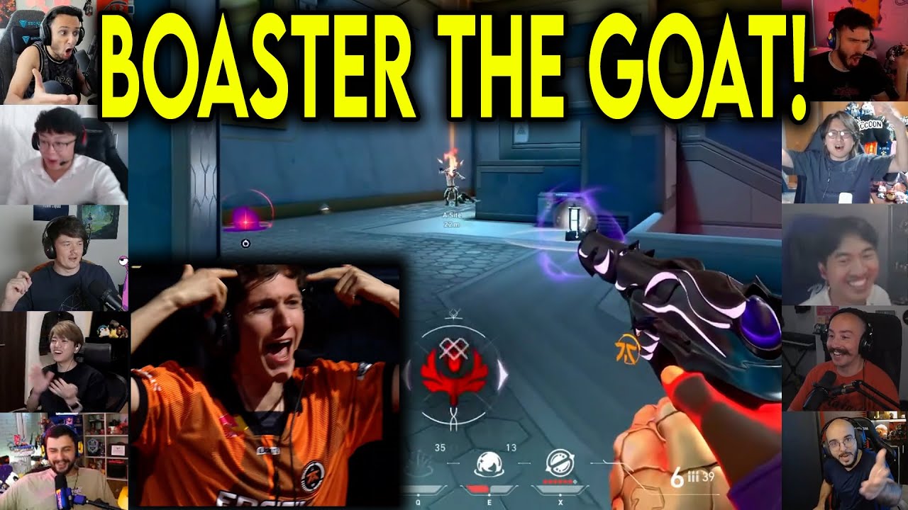 Valorant Streamers Reacts To FNC Boaster Insane 1v2 CLUTCH Against RRQ In VCT Champions 2025