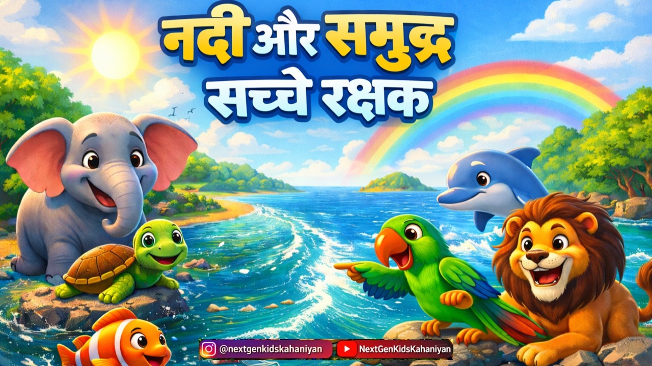 Nadi Aur Samudra Ke Sache Rakshak 🌊🐘 | Water Pollution | Save Water | Kids Moral Story | Chapter 5