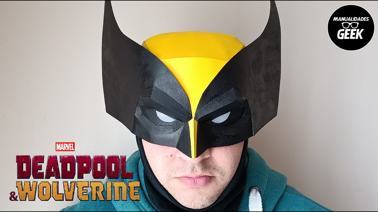 Cómo hacer la Máscara o el Casco de Wolverine DIY / Manualidad de Deadpool & Wolverine / X-men