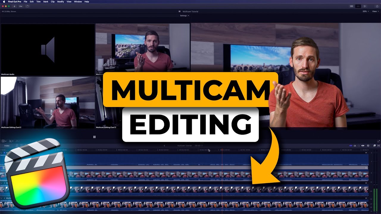 Как монтировать многокамерный материал в Final Cut Pro | Учебное пособие по FCPX
