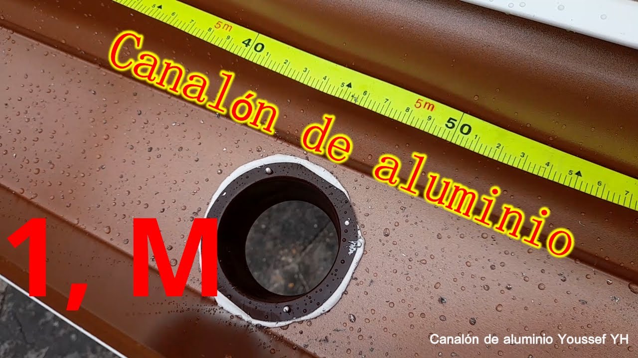 Fabricación e instalación de Canalones de aluminio continuo en madrid y toledo de 0.15 CM