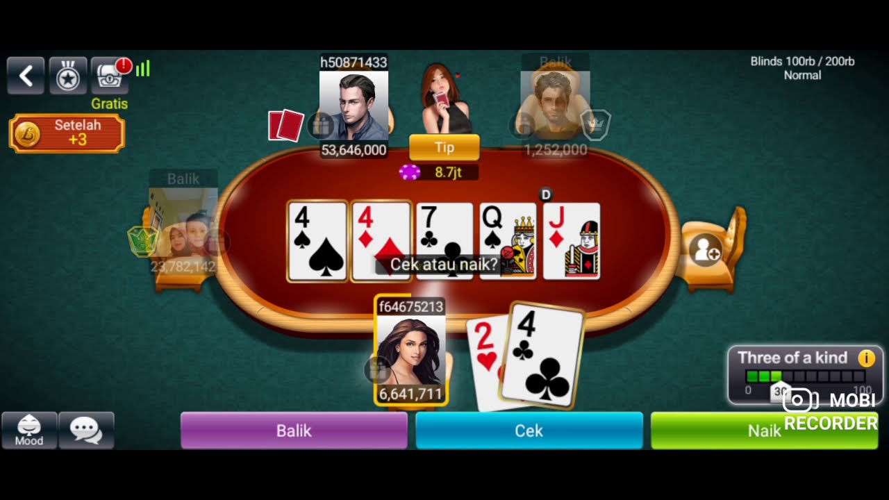 bermian poker texas win streak