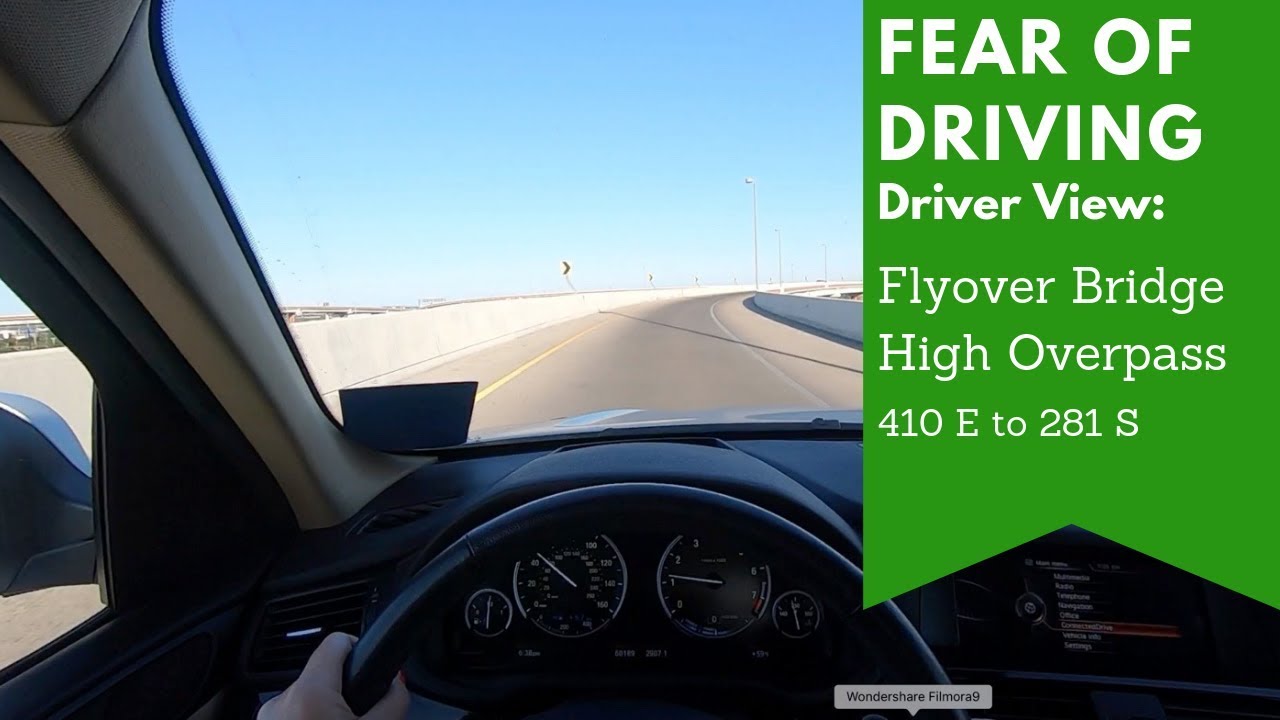 Fear of Driving -- Highway Overpass Flyover Bridge --  410 E to 281 S
