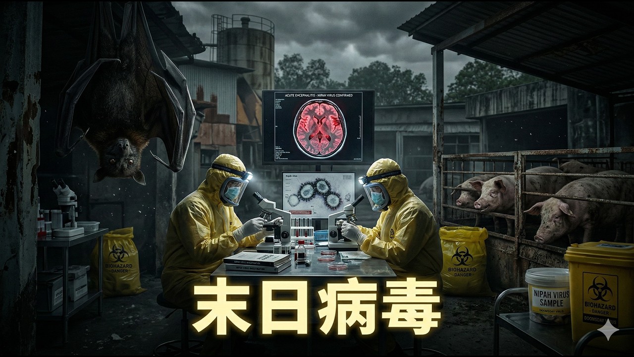 致死率75%！连“发烧”都杀不死的完美末日病毒：让猪学狗叫、专攻大脑的《全境扩散》现实原型！