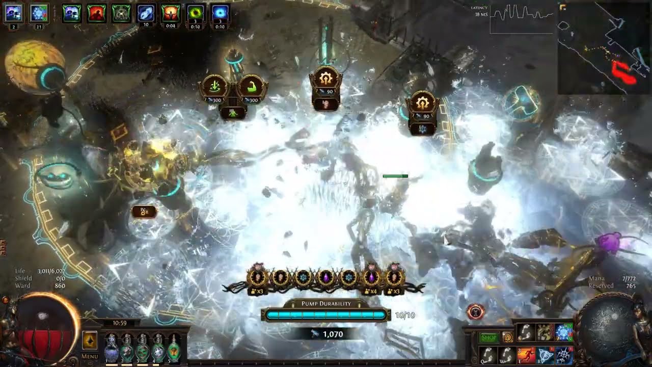 Path of Exile (3.22) - White Wind Spellblade Evasion Tank Saboteur