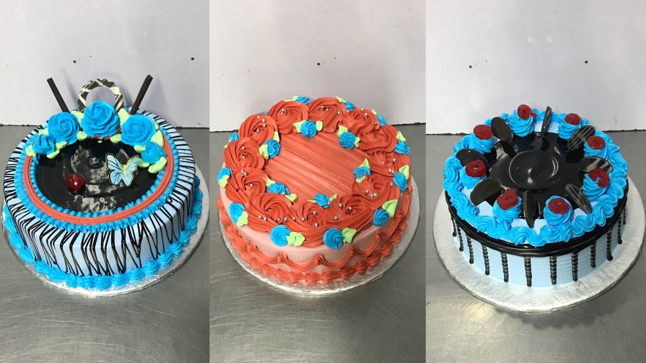 How To Make Goll Cake Design Happy Birthday Cake Banany Ka Tarika Chocolate Cake Design Amazing Cake