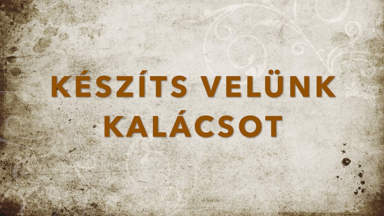 Készíts velünk kalácsot