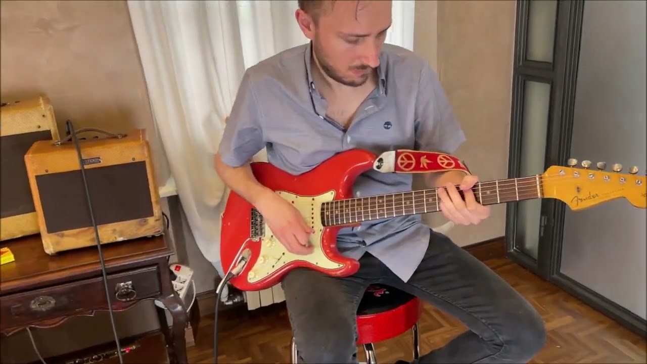 1955 Fender 5D3 + 1964 Fender Startocaster Fiesta Red (ReCaster Lab)
