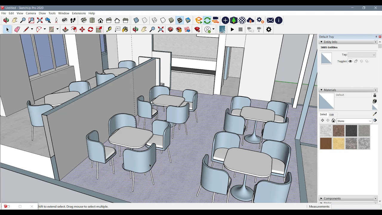 Cafe Interior - Design a Cafeteria Interior without any pre-planning!!