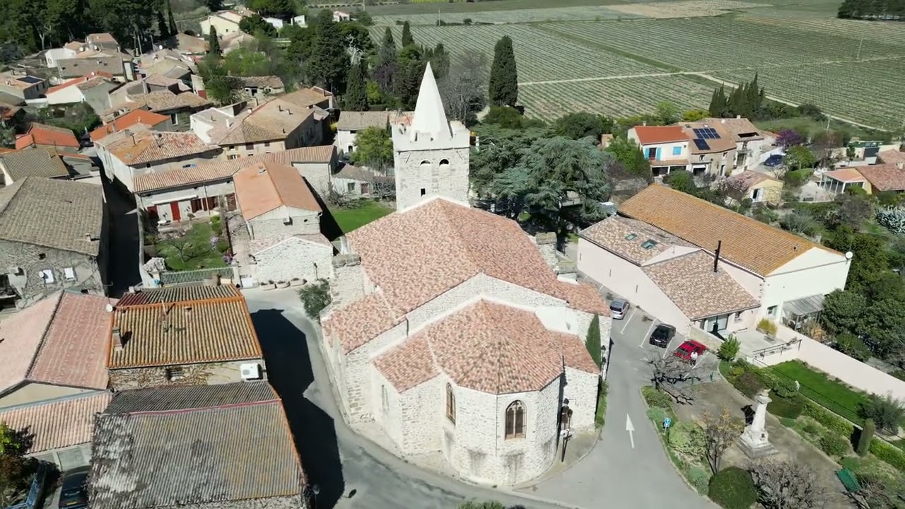 Mailhac village (11 Aude), south of France. Outskirts North of Narbonne.