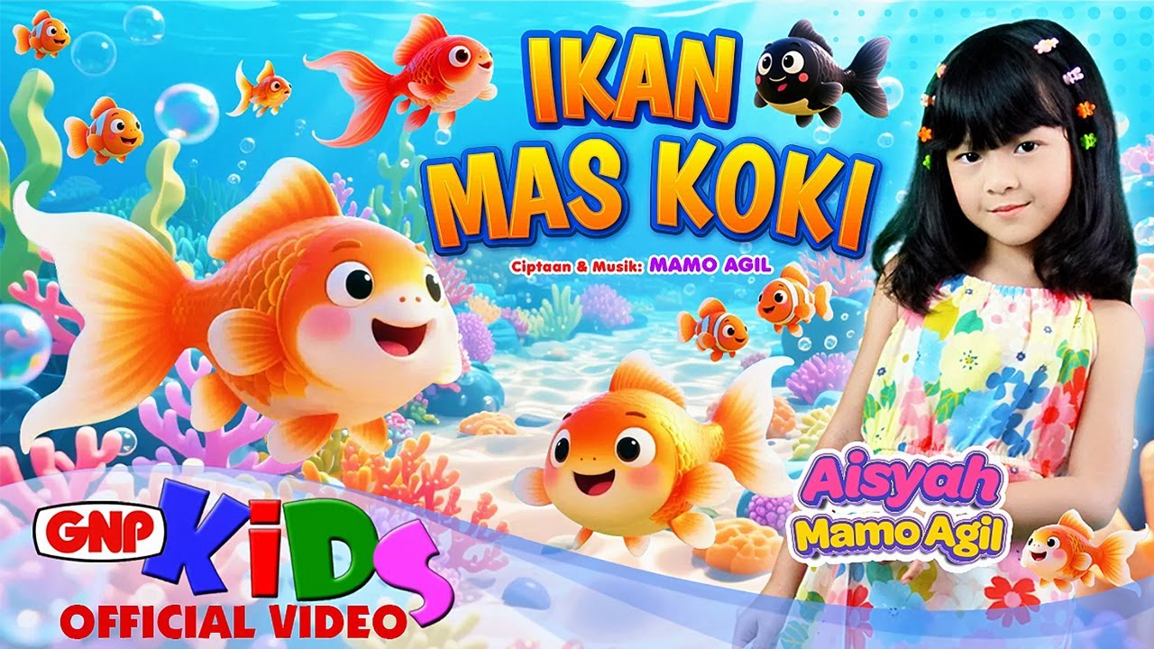 Ikan Mas Koki – Aisyah Mamo Agil | Lagu Anak Indonesia Tentang Hewan dan Binatang Air