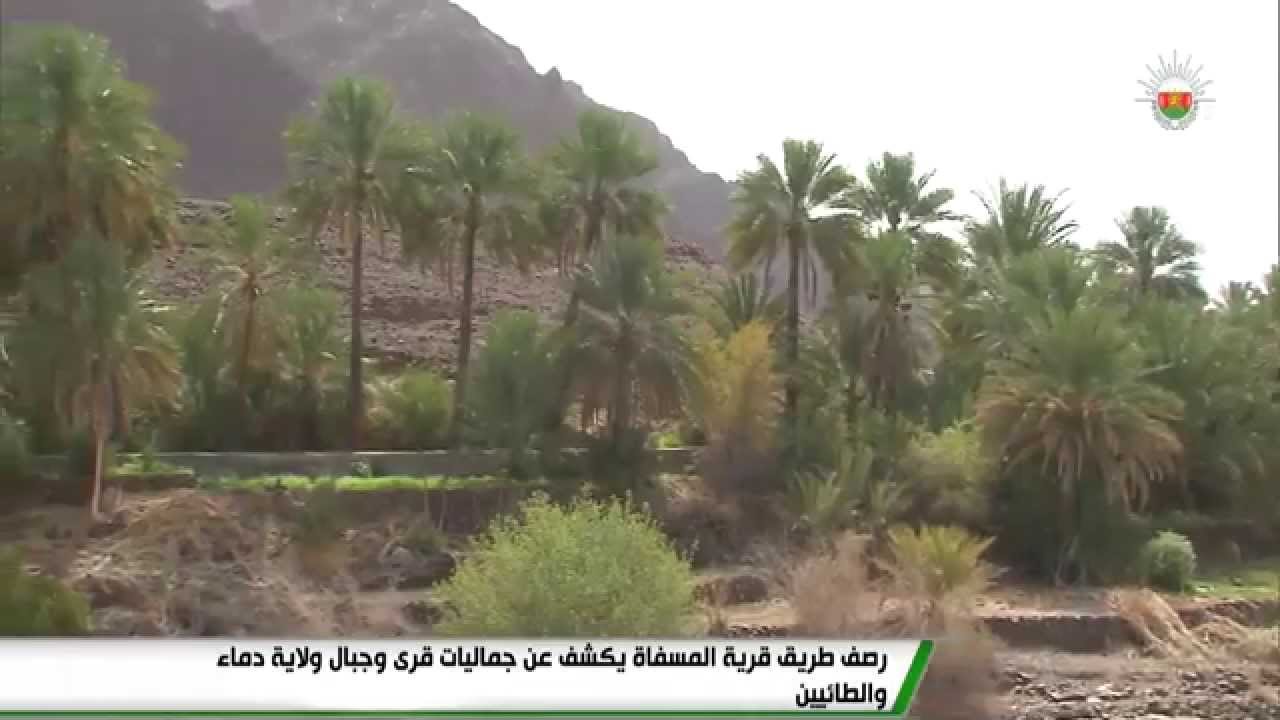 رصف طريق قرية المسفاة يكشف عن جماليات قرى وجبال ولاية دماء والطائيين