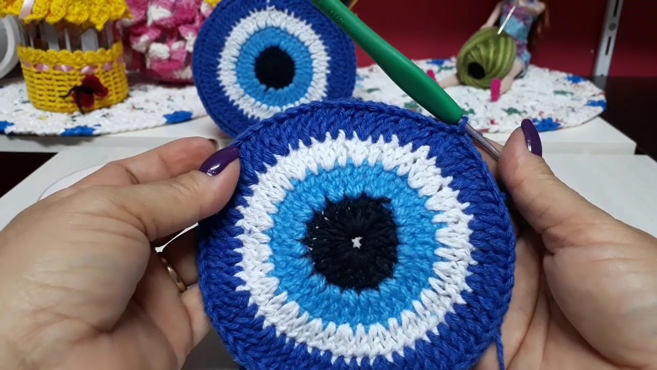 Mandala Olho Grego em Crochê by Rosa Matos