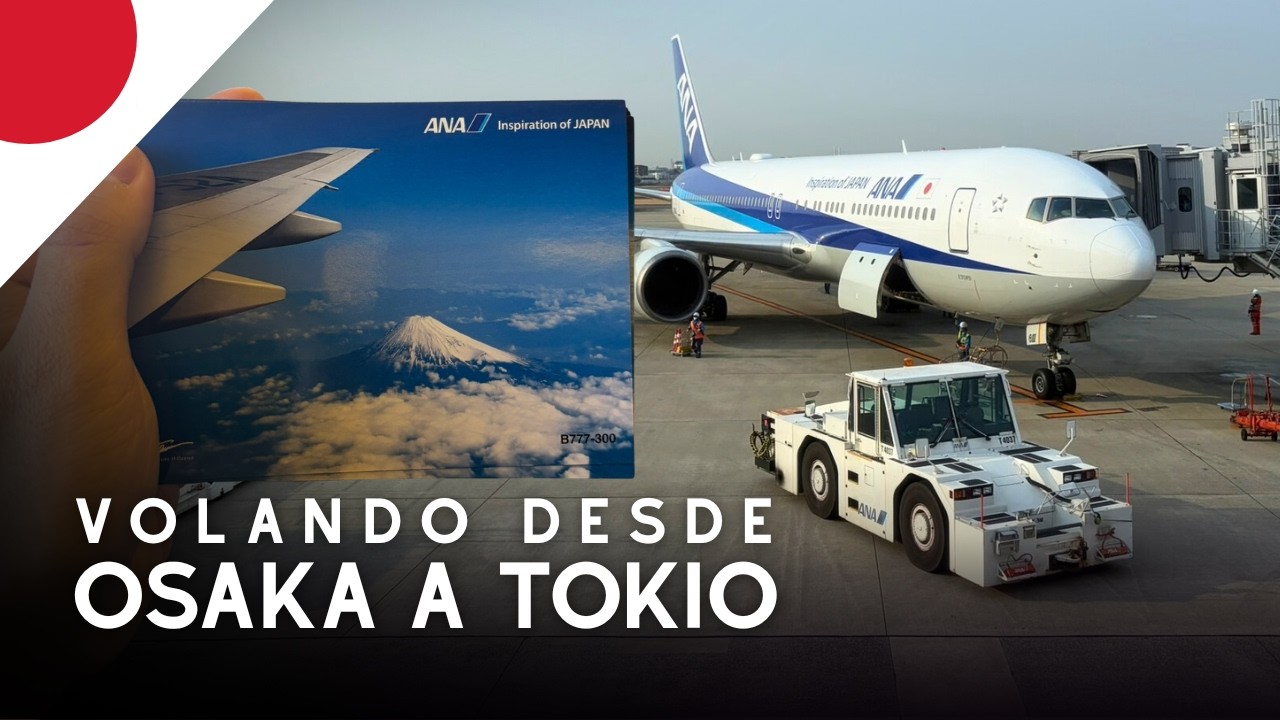 Volar en Japón vs Shinkansen: De Osaka Itami a Tokio Haneda en un Boeing 767 y mirador en aeropuerto