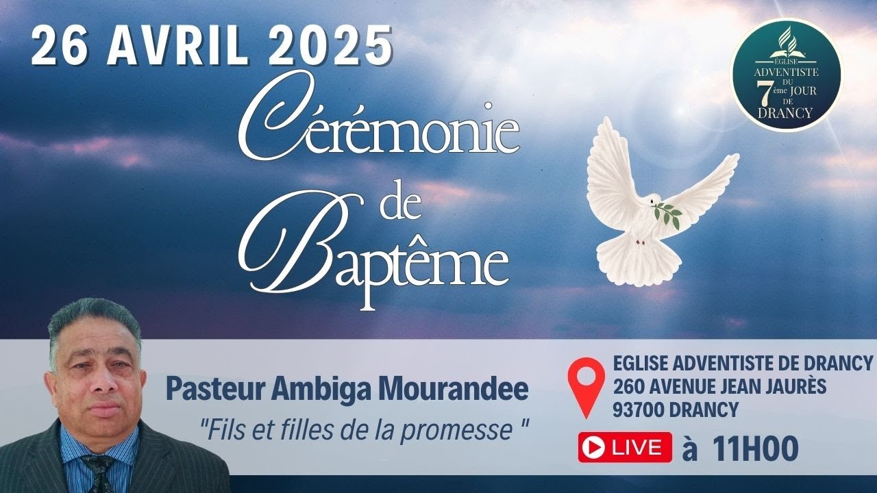 Cérémonie de baptême 26 Avril 2025  