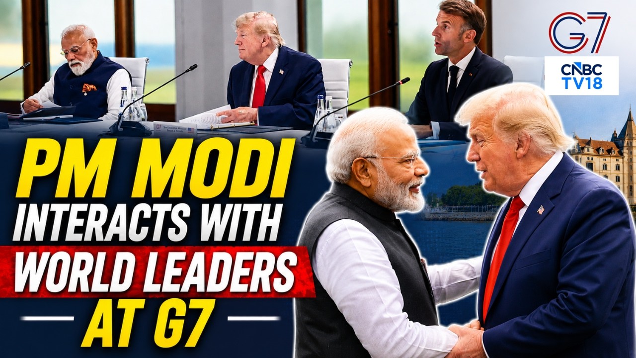 PM Modi Interacts With World Leaders At G7 Summit In France | PM Modi Meets Donald Trump | 4K | N18G