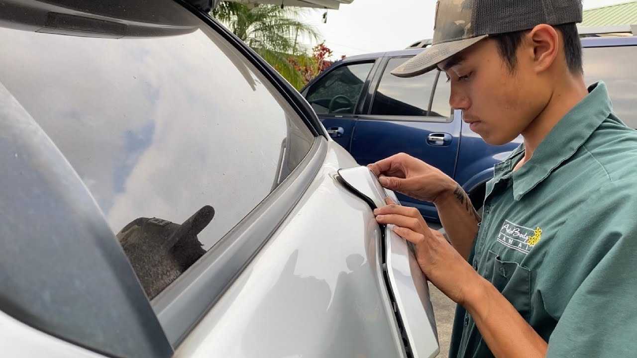 Installing brand new OEM trunk garnish on my 2015 Toyota 4Runner