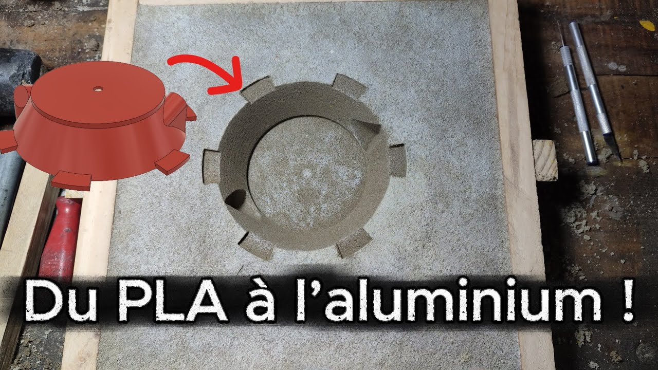 De l’impression 3D à l’aluminium 🔥(technique de fonderie simple)