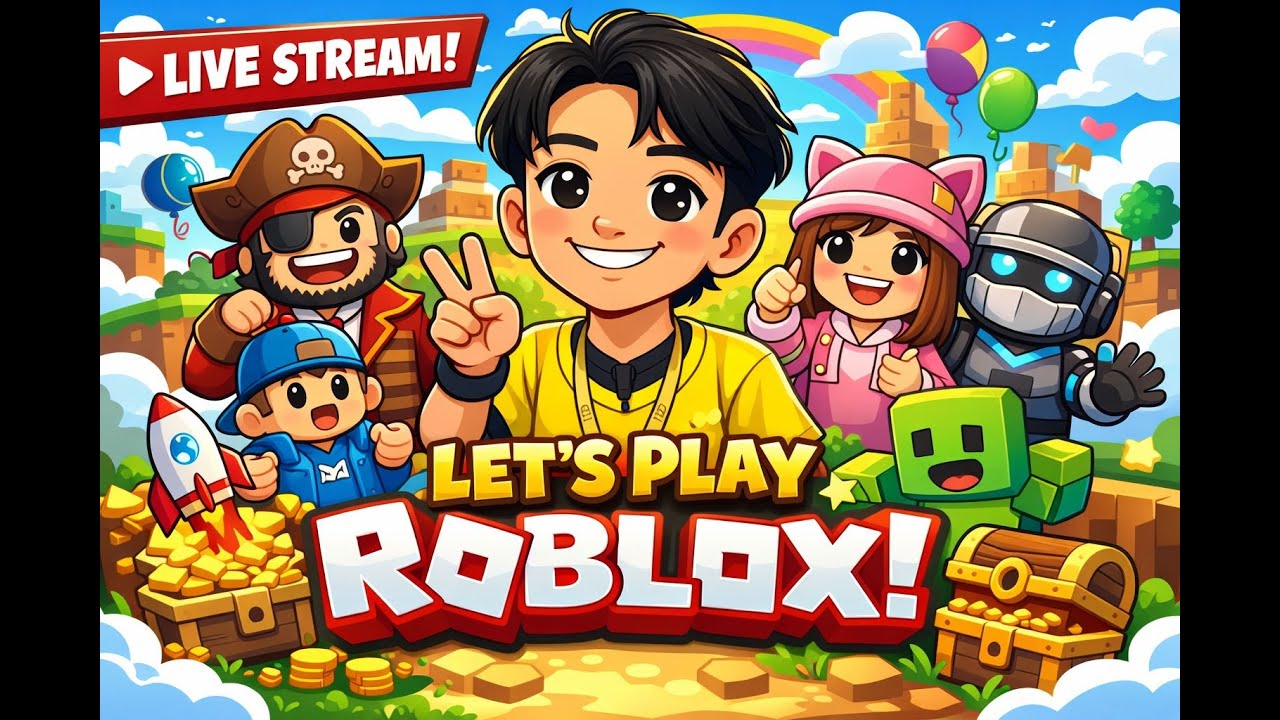 PART [9] RANDOM GAME ROBLOX #livestreaming #roblox