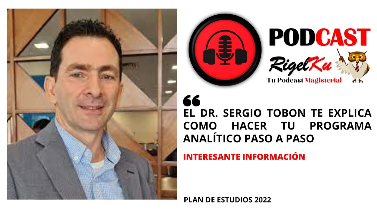 ELABORACI&Oacute;N DEL PROGRAMA ANAL&Iacute;TICO PASO A PASO DR  SERGIO TOB&Oacute;N