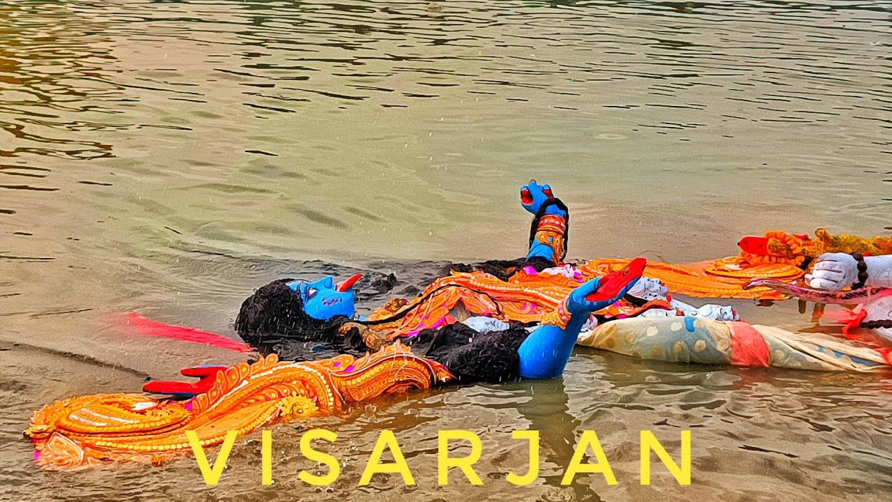 KALI PUJA VISARJAN 2023|MAA KALI IDOL IMMERSION IN KOLKATA BABUGHAT|MA KALI VISARJAN 2023