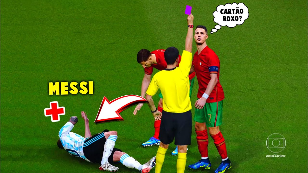 O QUE ACONTECE SE CRISTIANO RONALDO LESIONAR O MESSI e VICE VERSA no PES / EFOOTBALL ?