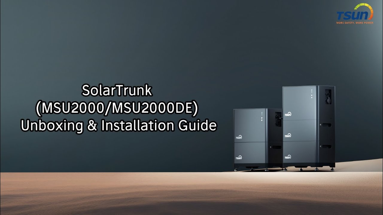 SolarTrunk (MSU2000) Unboxing & Installation Guide