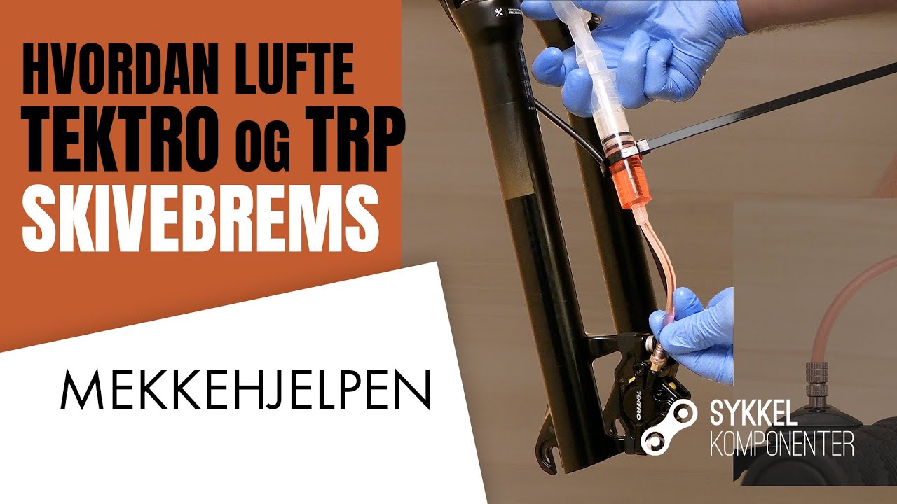 Hvordan LUFTE TEKTRO og TRP SKIVEBREMSER på SYKKELEN | MEKKEHJELPEN
