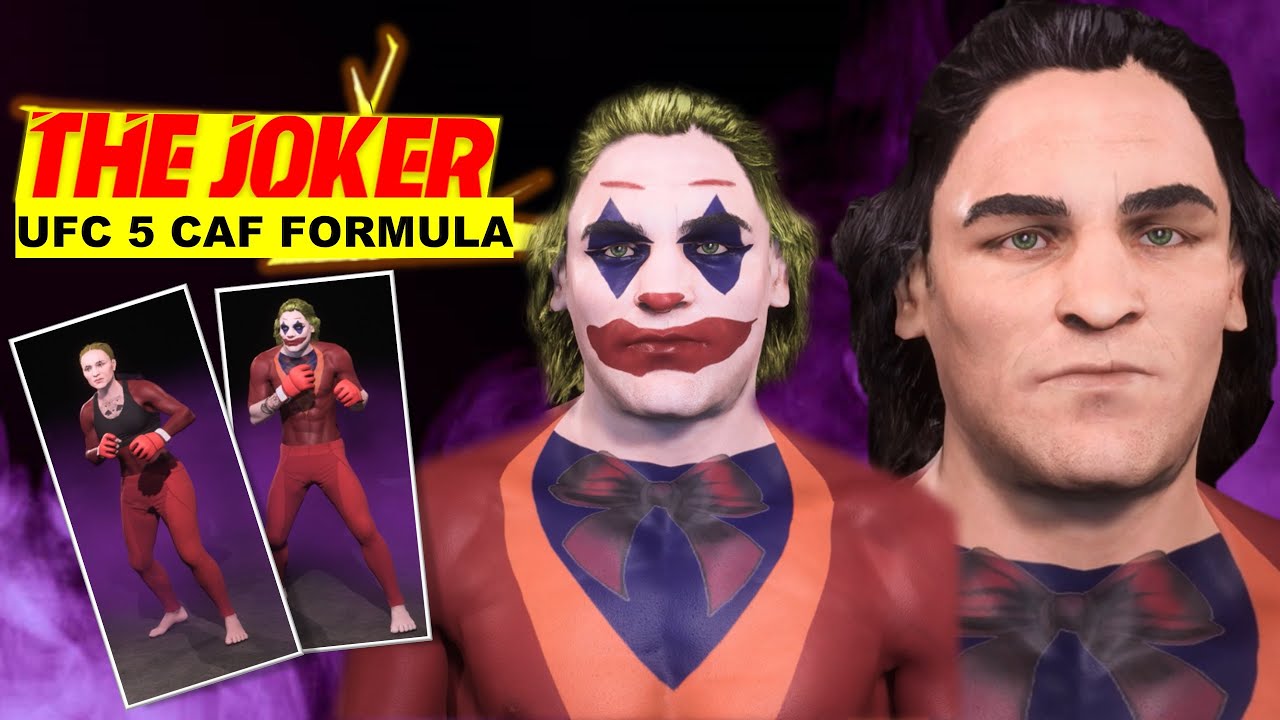 How to make Joaquin Phoenix's "THE JOKER" in UFC 5 (CAF Formula) ft. Lady Gaga